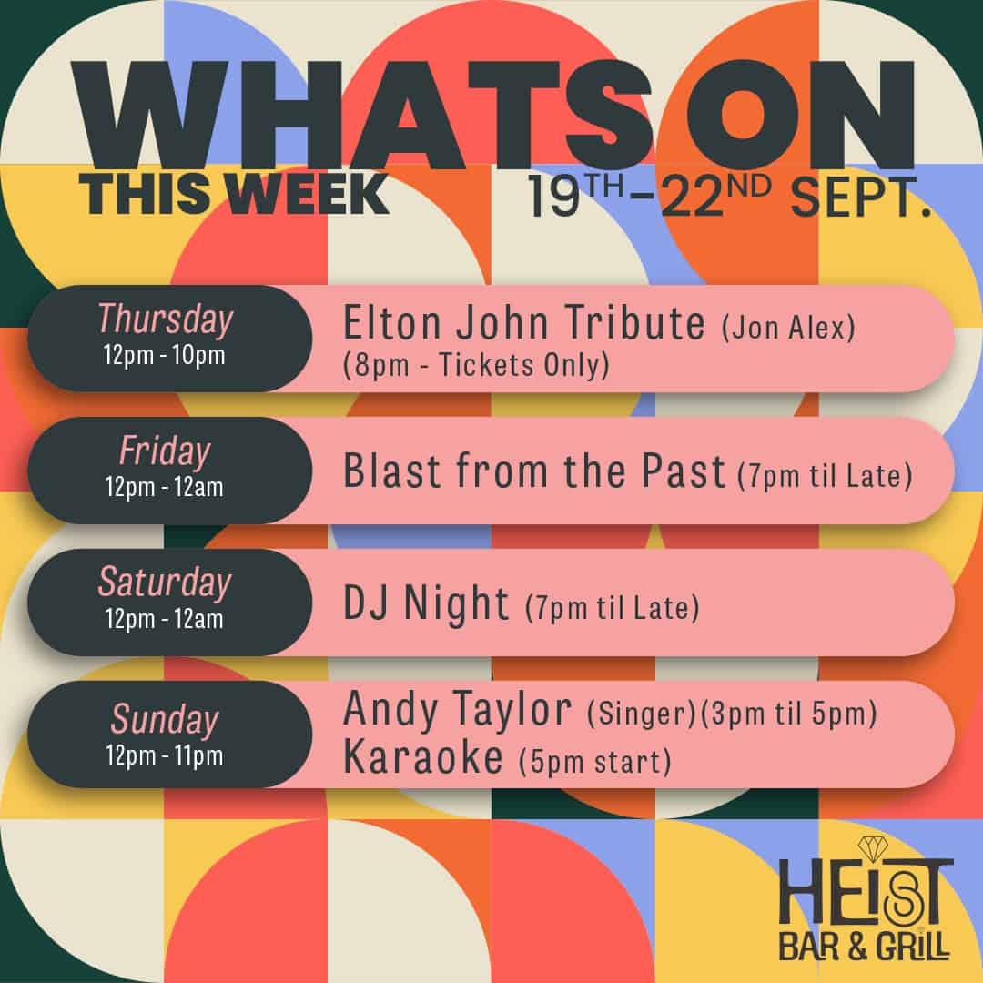 Whats on post 19 - 22 Sept