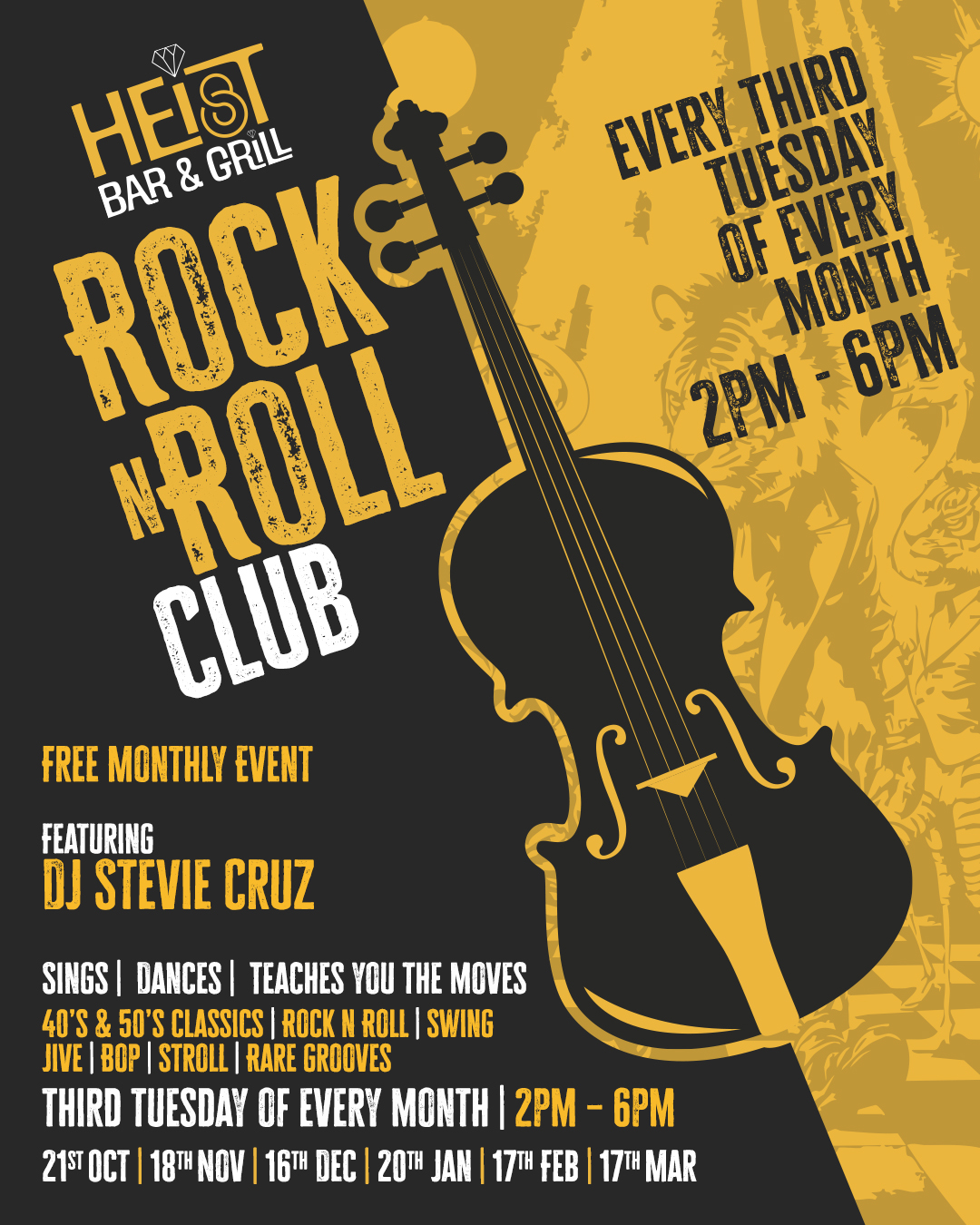 Heist Rock N Roll Club - Post