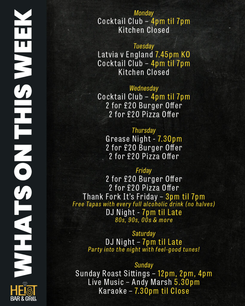 Whats On This Week Oct 13th