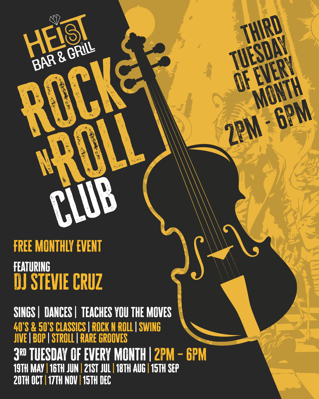 Heist Rock N Roll Club - New Dates