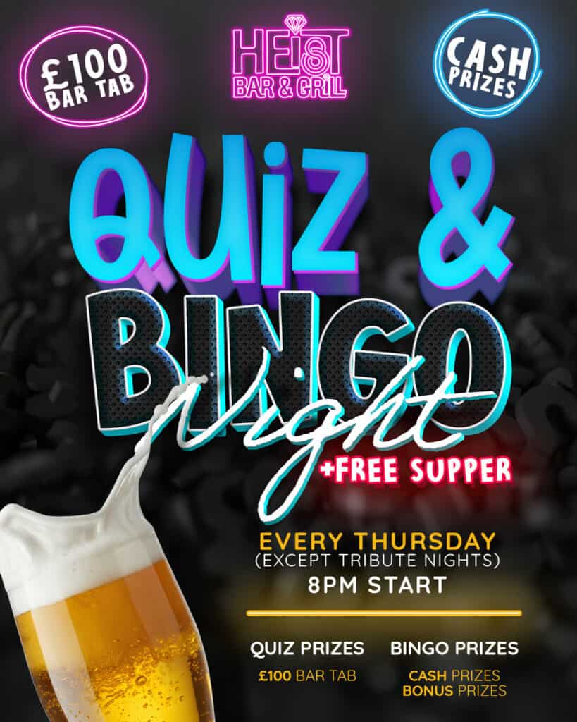 Quiz and Bingo Night - Social Post