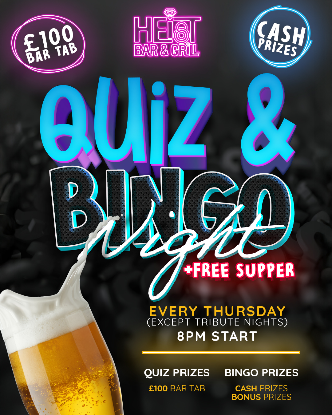 Quiz and Bingo Night - Social Post